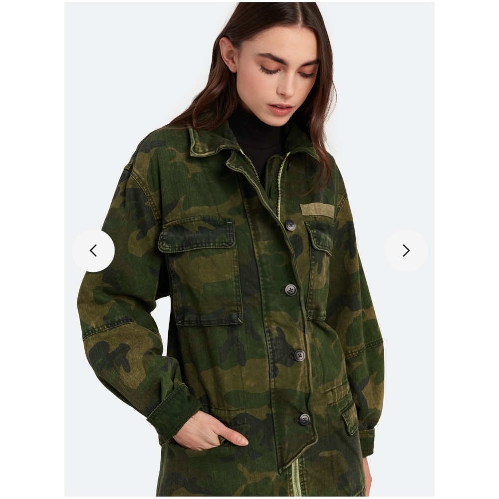 Free People Seize The Day camouflage army jacket - Picture 7 of 16